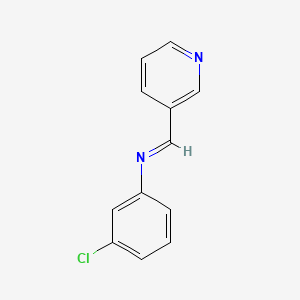 molecular formula C12H9ClN2 B13828894 N-(3-chlorophenyl)-1-pyridin-3-ylmethanimine CAS No. 41855-62-3