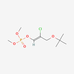 molecular formula C9H18ClO5P B13828895 2-Chloro-3-(1,1-dimethylethoxy)-1-propenyl dimethyl phosphate CAS No. 3186-27-4