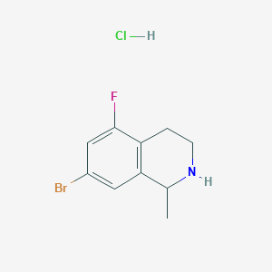 molecular formula C10H12BrClFN B1382903 7-Bromo-5-fluoro-1-methyl-1,2,3,4-tetrahydro-isoquinoline hydrochloride CAS No. 1414958-49-8