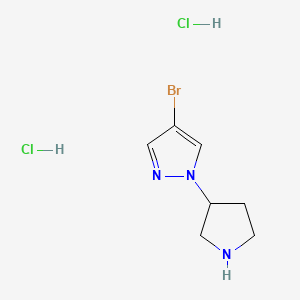 4-Bromo-1-pyrrolidin-3-yl-1H-pyrazole dihydrochloride