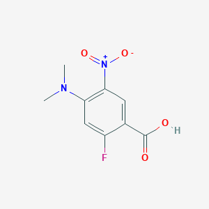 molecular formula C9H9FN2O4 B1382906 4-(二甲氨基)-2-氟-5-硝基苯甲酸 CAS No. 1564821-05-1