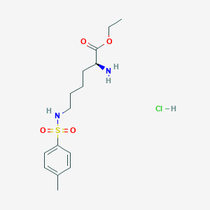 molecular formula C15H25ClN2O4S B13829069 N-epsilon-P-Tosyl-L-lysine ethyl ester hydrochloride 