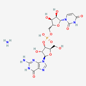 molecular formula C19H27N8O13P B13829088 Gpu ammonium salt 