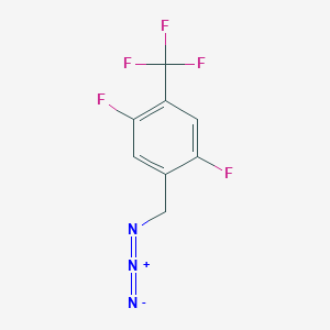 molecular formula C8H4F5N3 B1382911 1-(Azidomethyl)-2,5-difluoro-4-(trifluoromethyl)benzene CAS No. 1803589-86-7