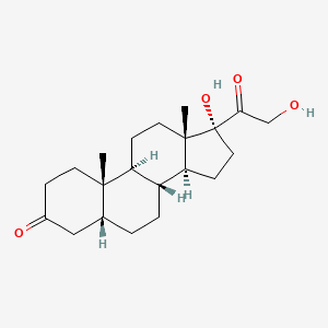 molecular formula C21H32O4 B13829157 5beta-Pregnan-17,21-diol-3,20-dione CAS No. 566-42-7
