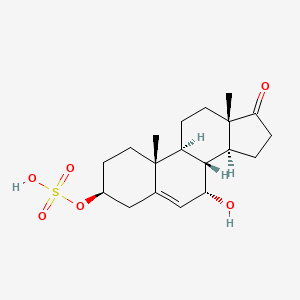 molecular formula C19H28O6S B13829178 Androst-5-en-17-one,7-hydroxy-3-(sulfooxy)-,(3beta,7alpha)-(9CI) 
