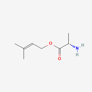 molecular formula C8H15NO2 B13829242 L-Alanine, 3-methyl-2-butenyl ester 