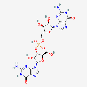 molecular formula C20H25N10O12P B13829289 Guanylyl-(3'-5')-guanosine CAS No. 3353-33-1
