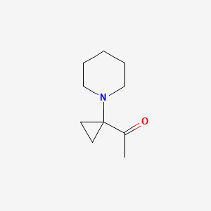 molecular formula C10H17NO B13829290 1-(1-Piperidin-1-ylcyclopropyl)ethanone 