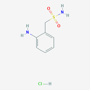 molecular formula C7H11ClN2O2S B1382931 (2-Aminophenyl)methanesulfonamide hydrochloride CAS No. 1803593-98-7