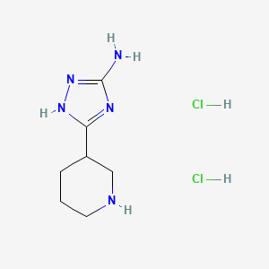 3-(piperidin-3-yl)-1H-1,2,4-triazol-5-amine dihydrochloride