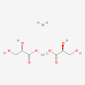 molecular formula C6H12CaO9 B13829344 calcium;(2S)-2,3-dihydroxypropanoate;hydrate 