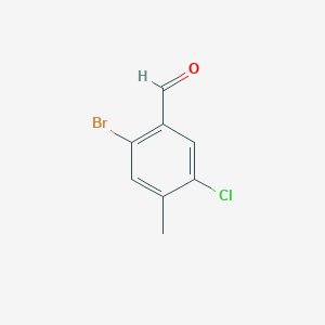 molecular formula C8H6BrClO B1382935 2-Bromo-5-chloro-4-methylbenzaldehyde CAS No. 1383855-38-6
