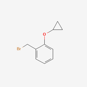 molecular formula C10H11BrO B1382936 1-(Bromomethyl)-2-cyclopropoxybenzene CAS No. 1259933-27-1
