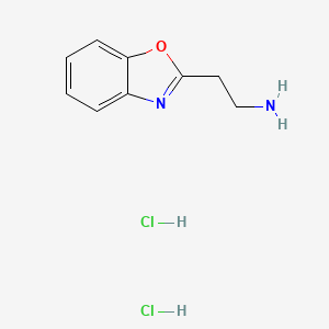 molecular formula C9H12Cl2N2O B1382937 2-(1,3-Benzoxazol-2-yl)ethan-1-amine dihydrochloride CAS No. 1803606-67-8