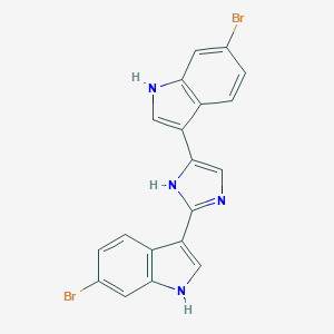 molecular formula C19H12Br2N4 B138294 Nortopsentin A CAS No. 134029-43-9