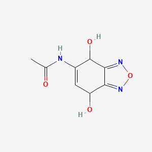 molecular formula C8H9N3O4 B13829439 n-(4,7-Dihydro-4,7-dihydroxy-2,1,3-benzoxadiazol-5-yl)-acetamide 