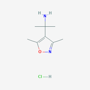 2-(Dimethyl-1,2-oxazol-4-yl)propan-2-amine hydrochloride