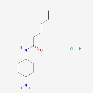 N-(4-aminocyclohexyl)hexanamide hydrochloride