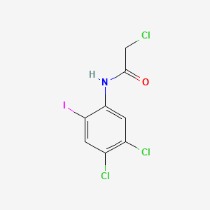 molecular formula C8H5Cl3INO B13829472 Acetanilide, 2'-iodo-2,4',5'-trichloro- CAS No. 23543-02-4
