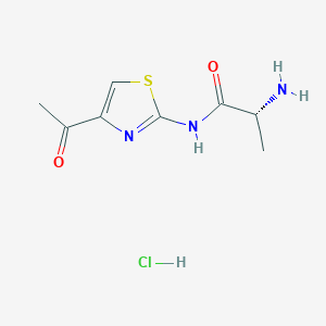 (2R)-N-(4-acetyl-1,3-thiazol-2-yl)-2-aminopropanamide hydrochloride
