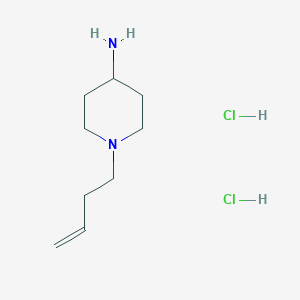 molecular formula C9H20Cl2N2 B1382951 1-(But-3-en-1-yl)piperidin-4-amine dihydrochloride CAS No. 1803612-13-6