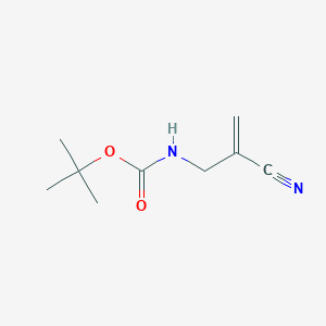 molecular formula C9H14N2O2 B13829518 tert-butyl N-(2-cyanoprop-2-enyl)carbamate 