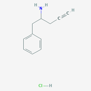1-Phenylpent-4-yn-2-amine hydrochloride