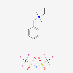 molecular formula C13H18F6N2O4S2 B1382956 Benzyl(ethyl)dimethylammonium Bis(trifluoromethanesulfonyl)imide CAS No. 1186103-43-4