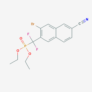 7-Bromo-6-[diethoxyphosphoryl(difluoro)methyl]naphthalene-2-carbonitrile