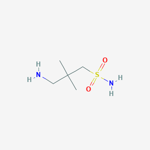 molecular formula C5H14N2O2S B1382958 3-Amino-2,2-dimethylpropane-1-sulfonamide CAS No. 1936178-42-5