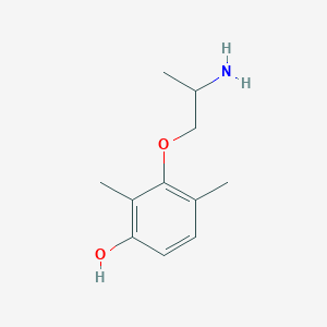 molecular formula C11H17NO2 B138296 3-(2-Aminopropoxy)-2,4-dimethylphenol CAS No. 129417-37-4