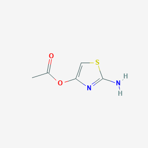 molecular formula C5H6N2O2S B13829601 2-Amino-4-thiazolyl acetate 