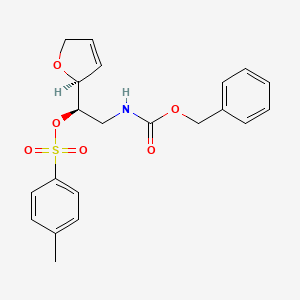 (R)-2-(((Benzyloxy)carbonyl)amino)-1-((S)-2,5-dihydrofuran-2-yl)ethyl 4-methylbenzenesulfonate
