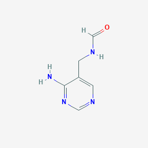 molecular formula C6H8N4O B1382967 Formamide, N-[(4-amino-5-pyrimidinyl)methyl]- CAS No. 1196-75-4