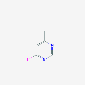 molecular formula C5H5IN2 B1382970 Pyrimidine, 4-iodo-6-methyl- CAS No. 1378865-35-0