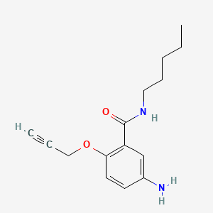 molecular formula C15H20N2O2 B13829726 Benzamide, 5-amino-N-pentyl-2-(2-propynyloxy)- CAS No. 30533-82-5