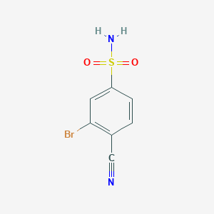 3-Bromo-4-cyanobenzene-1-sulfonamide