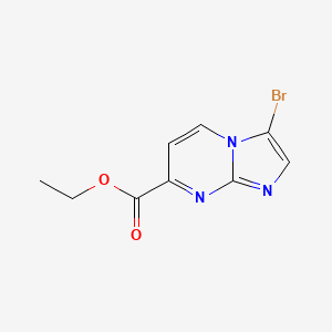 molecular formula C9H8BrN3O2 B13829752 Ethyl 3-bromoimidazo[1,2-a]pyrimidine-7-carboxylate 