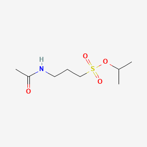 molecular formula C8H17NO4S B13829759 Propan-2-yl 3-acetamidopropane-1-sulfonate 