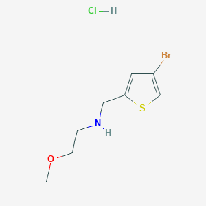 molecular formula C8H13BrClNOS B1382976 [(4-Bromothiophen-2-yl)methyl](2-methoxyethyl)amine hydrochloride CAS No. 1645503-21-4