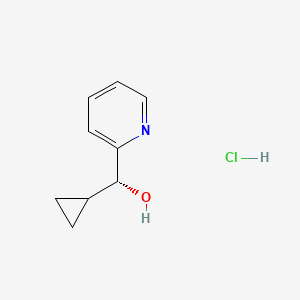 molecular formula C9H12ClNO B1382978 (R)-环丙基(吡啶-2-基)甲醇盐酸盐 CAS No. 1807939-45-2