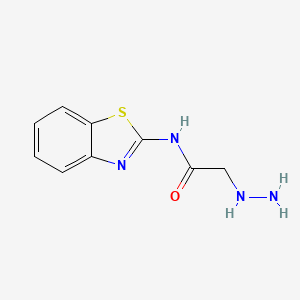 molecular formula C9H10N4OS B13829795 N-(1,3-Benzothiazol-2-yl)-2-hydrazinoacetamide 