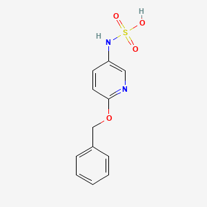 molecular formula C12H12N2O4S B1382981 N-[6-(benzyloxy)pyridin-3-yl]sulfamic acid CAS No. 1795514-19-0
