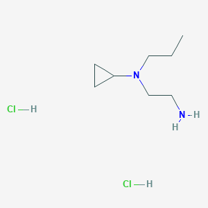 molecular formula C8H20Cl2N2 B1382982 N-(2-aminoethyl)-N-propylcyclopropanamine dihydrochloride CAS No. 1803608-97-0