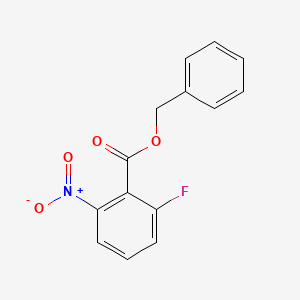 molecular formula C14H10FNO4 B1382985 苄基2-氟-6-硝基苯甲酸酯 CAS No. 1820604-19-0