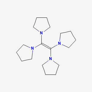 molecular formula C18H32N4 B13829861 Tetrakis(N-pyrrolidinyl)ethylene CAS No. 311-91-1