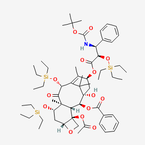 molecular formula C61H95NO14Si3 B13829874 Docetaxel 2',7,10-Tris(triethylsilyl) Ether 