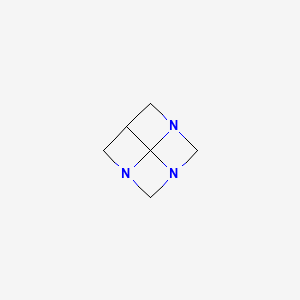 molecular formula C6H9N3 B13829894 1,3,5-Triazatetracyclo[3.3.1.03,9.07,9]nonane(9CI) CAS No. 415722-62-2