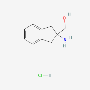 molecular formula C10H14ClNO B1382996 (2-Amino-indan-2-yl)-methanol hydrochloride CAS No. 1187928-68-2
